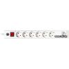 Фильтр сетевой Buro (BU-SP1.8-USB-2A-W) 1.8m White 6 роз