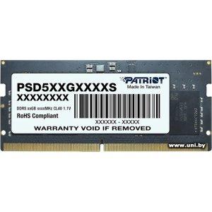 Купить SO-DIMM 8G DDR5-5600 Patriot (PSD58G560041S) в Минске, доставка по Беларуси