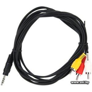 Купить VCOM [CV213-1.5M] 3.5mm to 3xRCA(штекер) 1.5m в Минске, доставка по Беларуси