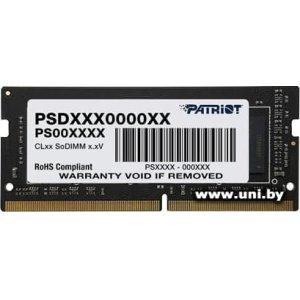 Купить SO-DIMM 8G DDR4-3200 Patriot (PSD48G32002S) в Минске, доставка по Беларуси
