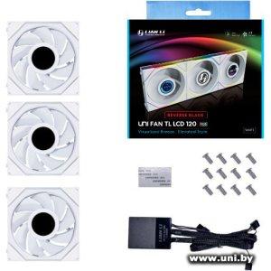 Купить Lian Li Uni Fan TL LCD 120 Reverse Triple Pack White в Минске, доставка по Беларуси