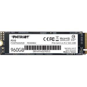 Купить Patriot 960Gb M.2 PCI-E SSD P310P960GM28 в Минске, доставка по Беларуси