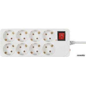 Фильтр сетевой Buro (800SH-5-W) 5m White 8 роз