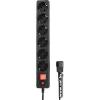 Фильтр сетевой Гарнизон (ECL-5-UPS-B-1.8) 1.8m Black 6 роз