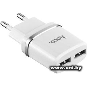 Купить Hoco [C12] 2xUSB 5В/2.4A White в Минске, доставка по Беларуси