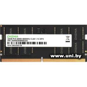 Купить SO-DIMM 32G DDR5-4800 Digma (DGMAS54800032D) в Минске, доставка по Беларуси