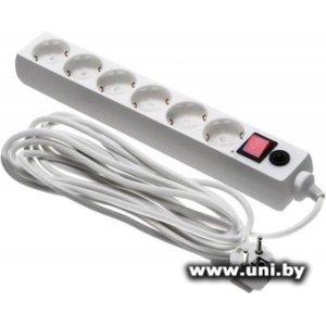 Купить Фильтр сетевой Buro 600SH-16-5-W 5m White 6 роз в Минске, доставка по Беларуси