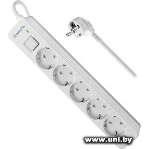 Фильтр сетевой Defender DFS 133 (99431) 3m White 5 роз