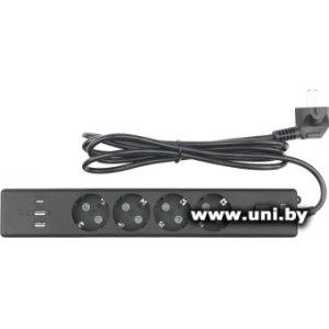 Купить Фильтр сетевой Power Cube (PC-7B-2M) 1.9m Black 4 роз в Минске, доставка по Беларуси