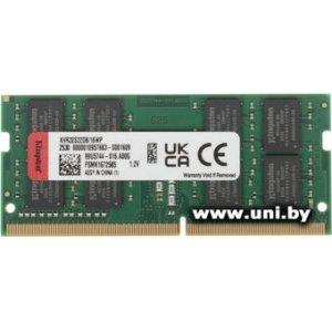 Купить SO-DIMM 16G DDR4-3200 Kingston (KVR32S22D8/16WP) в Минске, доставка по Беларуси
