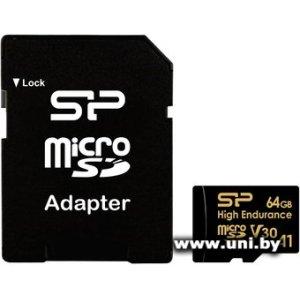Купить Silicon Power micro SDXC 64Gb [SP064GBSTXDV3V1HSP] в Минске, доставка по Беларуси