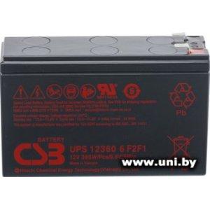 CSB Battery HRL UPS 12360 6 F2F1 Slim 12V 7.5А·ч)