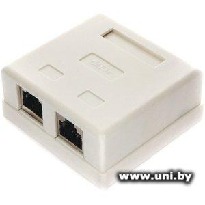Купить Cablexpert Розетка витой пары NAS214 2xRJ45 в Минске, доставка по Беларуси
