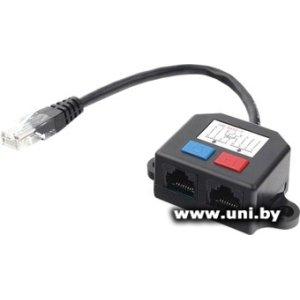 Gembird Разветвитель (NCA-SP-01A) 2xRJ45->RJ45