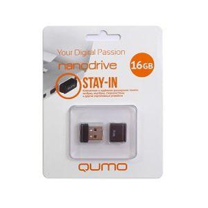 Купить QUMO USB2.0 16Gb Nano Black в Минске, доставка по Беларуси