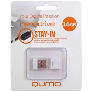 Купить QUMO USB2.0 16Gb Nano White в Минске, доставка по Беларуси