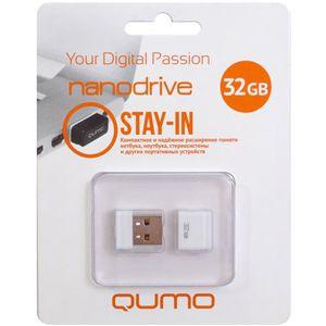 Купить QUMO USB2.0 32Gb Nano White в Минске, доставка по Беларуси