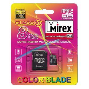 Купить Mirex micro SDHC 8GB [13613-AD10SD08] Class 10 в Минске, доставка по Беларуси