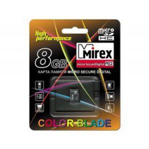 Mirex micro SDHC 8GB [13612-MCROSD08] Class 4