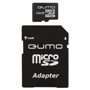 Купить Qumo micro SDHC 16GB class 10 (QM16GMICSDHC10U1) в Минске, доставка по Беларуси