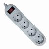 Фильтр сетевой Defender ES Lite (99487) 1.8m 4 роз Grey