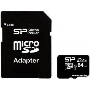 Купить Silicon Power micro SDXC 64Gb [GBSTXBU1V10-SP] в Минске, доставка по Беларуси