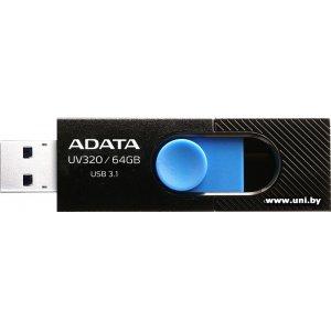 Купить ADATA USB3.x 64Gb [AUV320-64G-RBKBL] в Минске, доставка по Беларуси