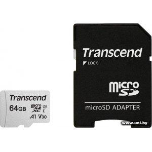Купить Transcend micro SDXC 64Gb [TS64GUSD300S-A] в Минске, доставка по Беларуси