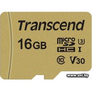 Купить Transcend micro SDHC 16Gb [TS16GUSD500S] в Минске, доставка по Беларуси