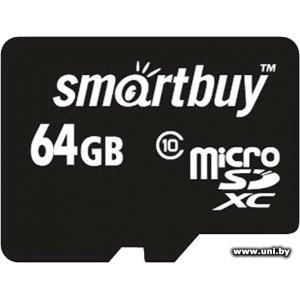 Купить SmartBuy micro SDXC 64Gb [SB64GBSDCL10-00LE] в Минске, доставка по Беларуси