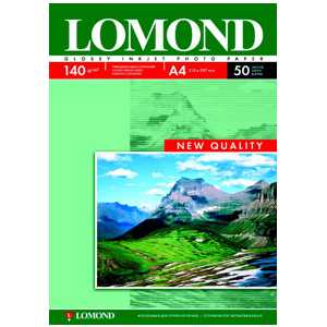 Купить LOMOND A4, глянцевая 140г/м2 (50шт.) в Минске, доставка по Беларуси