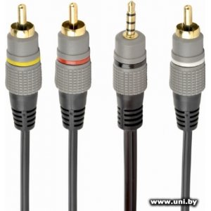 Купить Cablexpert [CCAP-4P3R-1.5M] 3.5mm(4pin)->3xRCA(штек в Минске, доставка по Беларуси