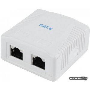 Gembird NCAC-2U5E-01 cat5E 2jack (экранированная