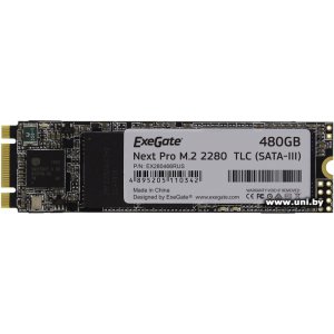 Купить ExeGate 480Gb M.2 SATA3 SSD EX280466RUS в Минске, доставка по Беларуси