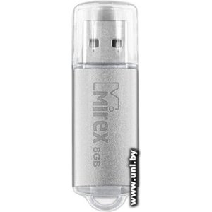 Купить Mirex USB2.0 8Gb [13600-FMUUSI08] Silver в Минске, доставка по Беларуси