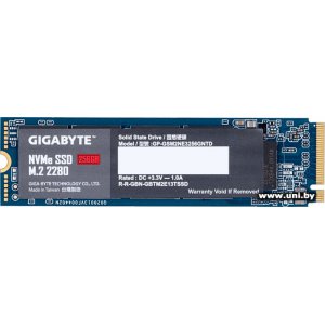 Купить GIGABYTE 256Gb M.2 PCI-E SSD GP-GSM2NE3256GNTD в Минске, доставка по Беларуси