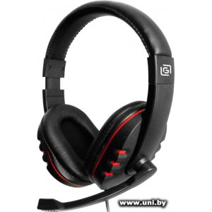 OKLICK HS-L380G ABBADON Black*Red 1.8м