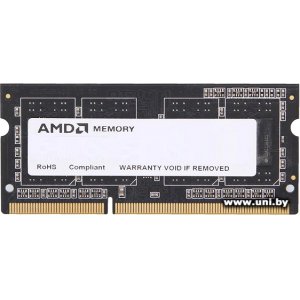 Купить SO-DIMM 8G DDR3-1600 AMD R538G1601S2SL-U в Минске, доставка по Беларуси