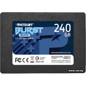 Patriot 240Gb SATA3 SSD PBE240GS25SSDR