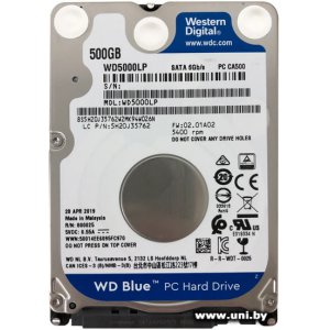 Купить WD 500GB 2.5` SATA WD5000LPZX в Минске, доставка по Беларуси