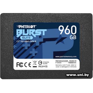 Patriot 960Gb SATA3 SSD PBE960GS25SSDR