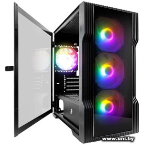 Купить 1STPLAYER T3-G-BK-4F1 Black MicroATX в Минске, доставка по Беларуси