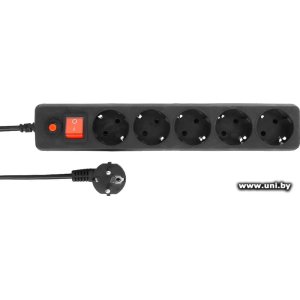 Фильтр сетевой Гарнизон EHLB-4 Black 0.5m (5роз)