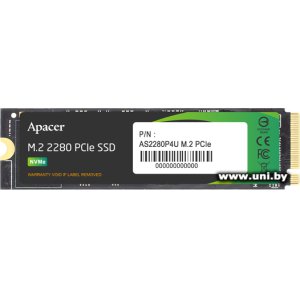 Купить Apacer 256Gb M.2 PCI-E SSD AP256GAS2280P4U-1 в Минске, доставка по Беларуси