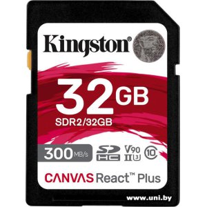 Купить Kingston SDHC 32Gb Canvas React Plus в Минске, доставка по Беларуси