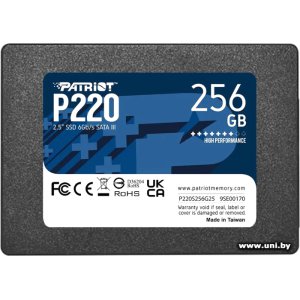 Купить Patriot 256Gb SATA3 SSD P220S256G25 в Минске, доставка по Беларуси