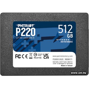 Patriot 512Gb SATA3 SSD P220S512G25