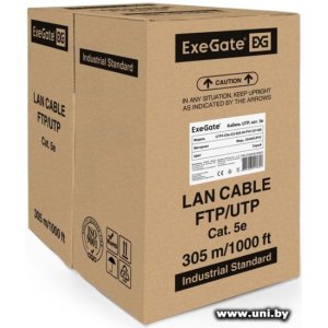Кабель UTP Cat.5e 305m ExeGate UTP4-C5e-CU-S25-IN-PVC-GY-305