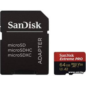 Купить SanDisk micro SDXC 128Gb [SDSQXCU-064G-GN6MA] в Минске, доставка по Беларуси