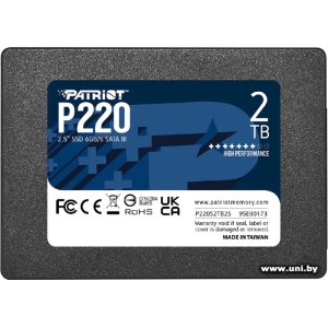 Patriot 2Tb SATA3 SSD P220S2TB25